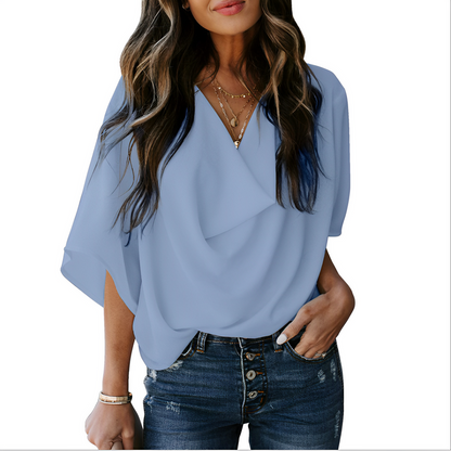 Nichola - Blusa Amplia con Cuello en V