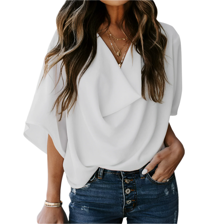 Nichola - Blusa Amplia con Cuello en V